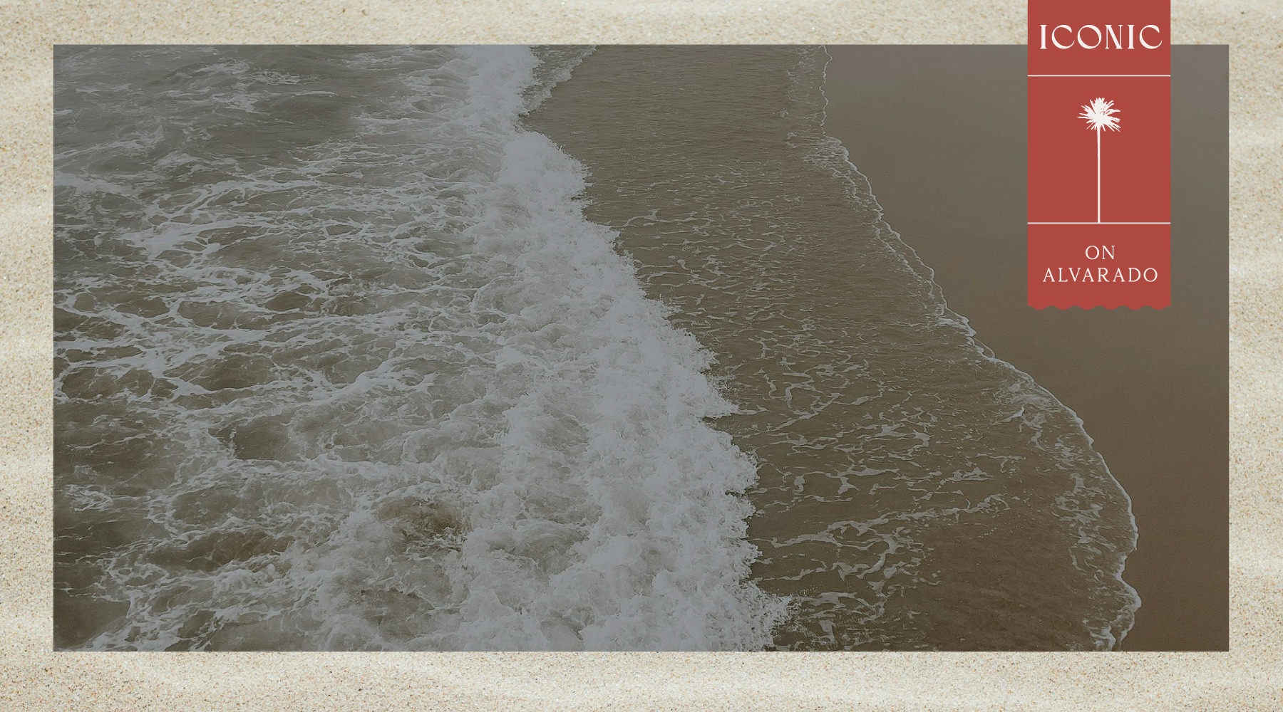 a beach with waves